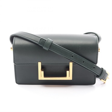 SAINT LAURENT PARIS classic lulu Shoulder Bag 318249 leather Green Used Women