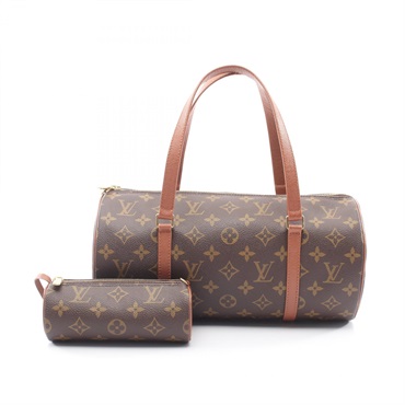 LOUIS VUITTON Papillon 30 old Handbag M51365 Monogram leather Brown Used Women