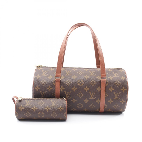 LOUIS VUITTON Papillon 30 old Handbag M51365 Monogram leather Brown Used Women