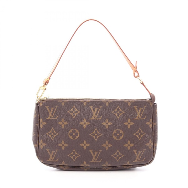 LOUIS VUITTON Pochette Accessoires Handbag pouch M51980 Monogram leather Brown