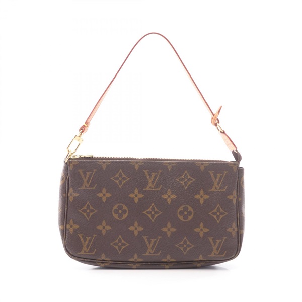 LOUIS VUITTON Pochette Accessoires Handbag pouch M51980 Monogram leather Brown