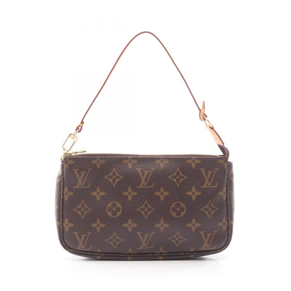 LOUIS VUITTON Pochette Accessoires Handbag pouch M51980 Monogram leather Brown