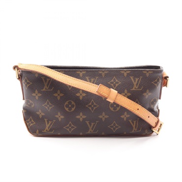 LOUIS VUITTON Trotter Shoulder crossbody Bag M51240 Monogram leather Brown Used