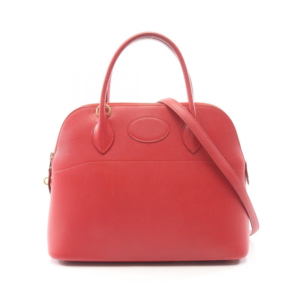 HERMES Bolide31 Shoulder Courchevel leather Rouge vif Used Women GHW A