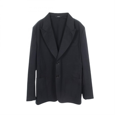 HERMES Tailored Jacket cotton Navy Used mens size 48