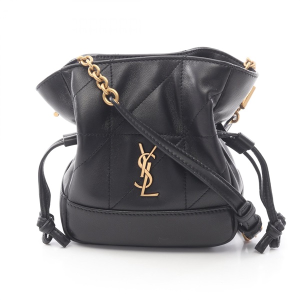 SAINT LAURENT PARIS Jamie Mini Shoulder Bag/Pouch  859174AAB321000 leather Black