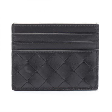 BOTTEGA VENETA Intrecciato Credit Card Case 796324VCPP38425 leather Black NEW