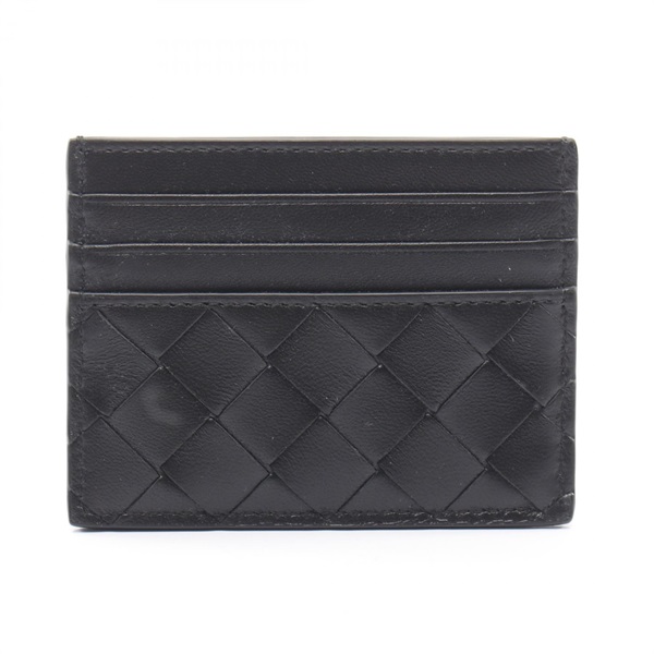 BOTTEGA VENETA Intrecciato Credit Card Case 796324VCPP38425 leather Black NEW