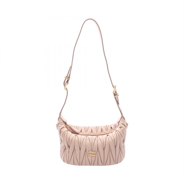 Miu Miu Materasse Shoulder Bag 5BP100AN88F0236 leather Pink NEW Women