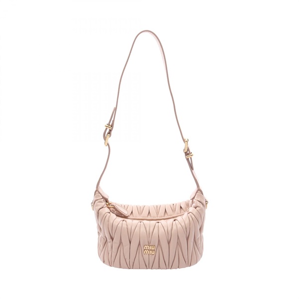 Miu Miu Materasse Shoulder Bag 5BP100AN88F0236 leather Pink NEW Women
