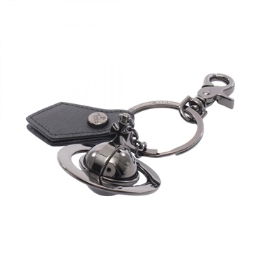 Vivienne Westwood Orb key ring 8203011NUOM0014N401 leather metal Black NEW Women