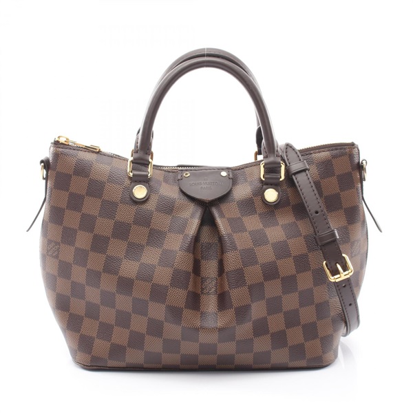 LOUIS VUITTON Siena PM Shoulder Crossbody Handbag N41545 Damier Ebene Used LV