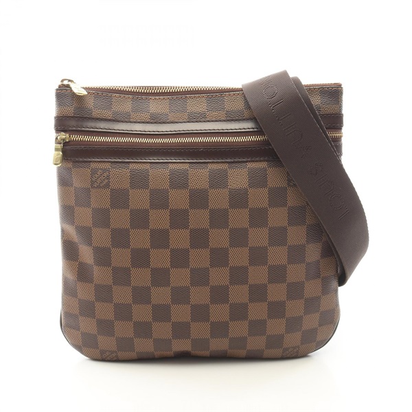 LOUIS VUITTON Pochette Bosphore Shoulder Crossbody Bag N51111 Damier Ebene Used