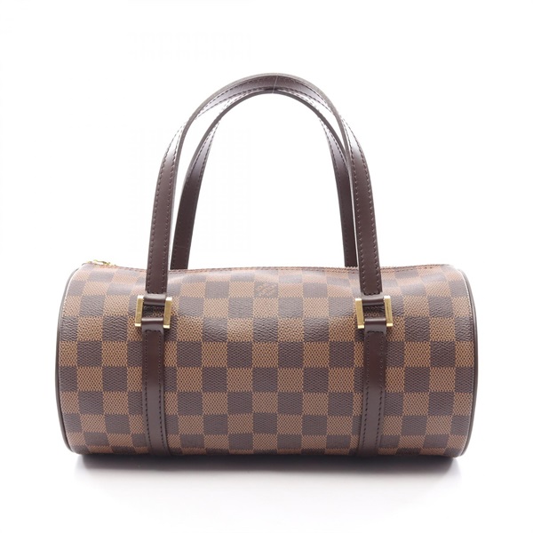 LOUIS VUITTON Papillon 26 Barrel Handbag N51304 Damier Ebene canvas leather Used