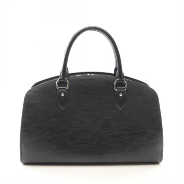 LOUIS VUITTON Pont Neuf PM Zippered Handbag M59072 Epi leather Black Used Women