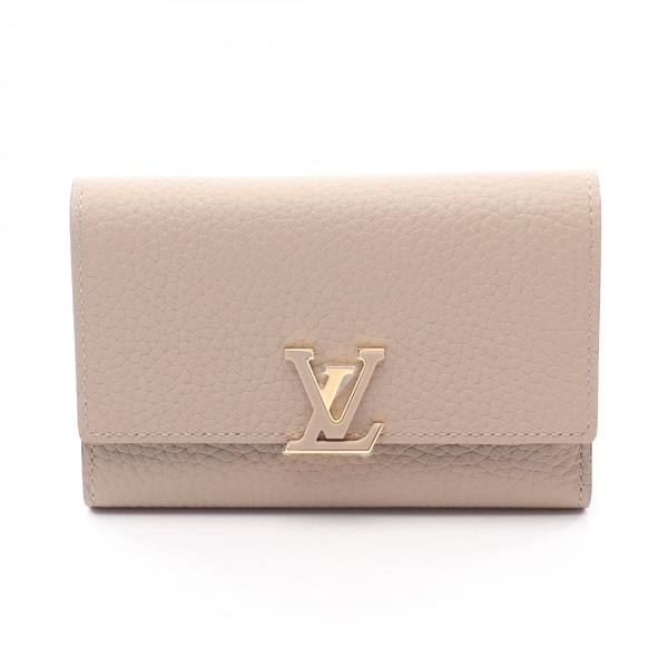 LOUIS VUITTON Portefeuille Capucines Compact Tri-fold Wallet M62159 leather LV