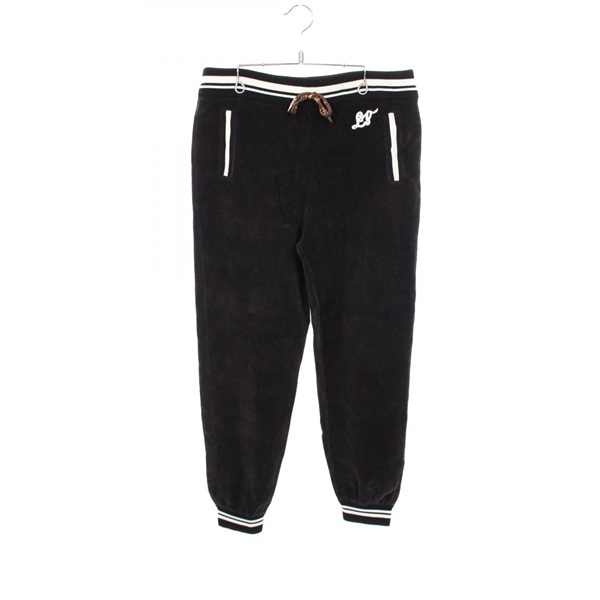 LOUIS VUITTON Monogram Drawstring Pants RW202W XZU FJKP08 wool cotton Black #M