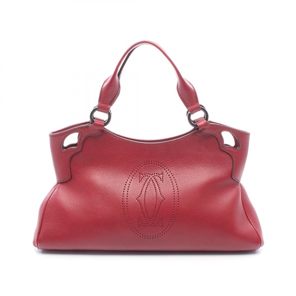 CARTIER Marcello de Cartier SM Handbag leather Bordeaux Used Women