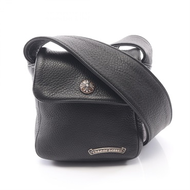 CHROME HEARTS HOT POT Shoulder crossbody Bag leather Black Used mens