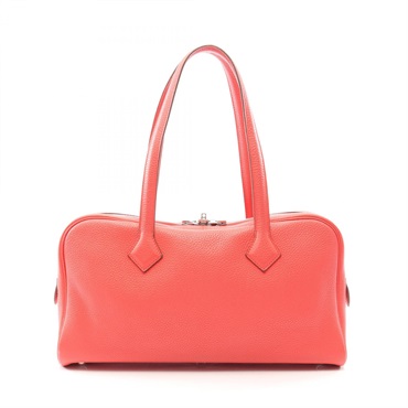 HERMES Victoria Elan 38 shoulder Handbag P Taurillon Clemence Bougainvillier SHW