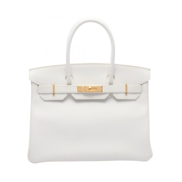 HERMES Birkin 30 Handbag R 041701CC Epsom leather White Used Women GHW
