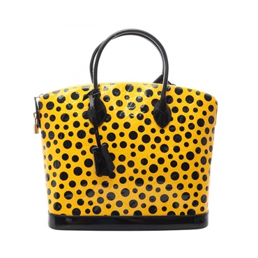 LOUIS VUITTON Lockit MM Handbag M91398 Monogram Vernis Infinity dot Jaune used