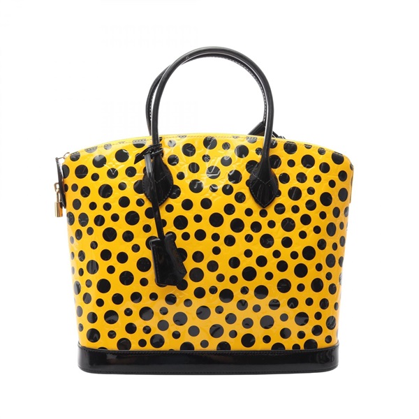 LOUIS VUITTON Lockit MM Handbag M91398 Monogram Vernis Infinity dot Jaune used
