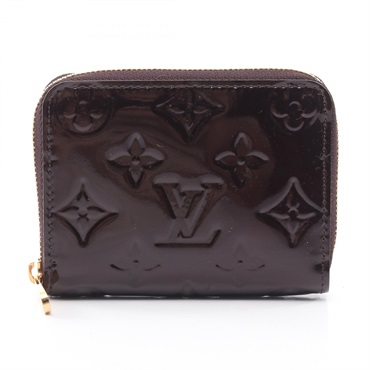 LOUIS VUITTON zippy coin purse wallet M93607 Monogram Vernis Amarrante Used