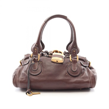 Chloe Paddington shoulder Handbag 7ESA02 leather Brown Used Women