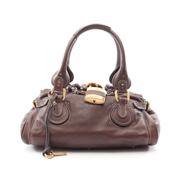 Chloe Paddington shoulder Handbag 7ESA02 leather Brown Used Women