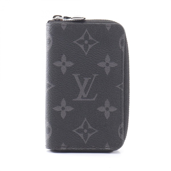 LOUIS VUITTON Zippy Coin Purse Vertical M81662 Monogram eclipse Black Used mens