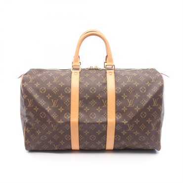 LOUIS VUITTON Keepall 45 Hand bag M41428 Monogram canvas leather Brown Used LV