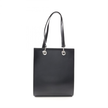 CARTIER PANTHERE Shoulder Tote Bag leather Black Used Women SHW