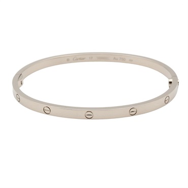 CARTIER Love small Bracelet B6079217 18KWG White Gold Used unisex #17