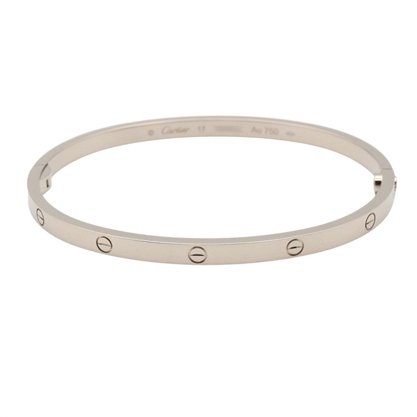 CARTIER Love small Bracelet B6079217 18KWG White Gold Used unisex #17