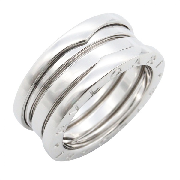 BVLGARI B-zero1 Ring 3 bands 18KWG White Gold Used Unisex US size 5.5 #52