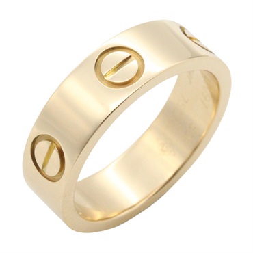 CARTIER Love Ring 18KYG Yellow Gold Used women US size 5 #50