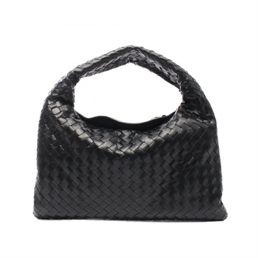 BOTTEGA VENETA HOP Intrecciato Handbag 796262V3IV11019 leather Black NEW BV