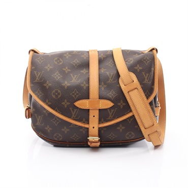 LOUIS VUITTON Saumur 30 Shoulder crossbody Bag M42256 Monogram canvas Used Women