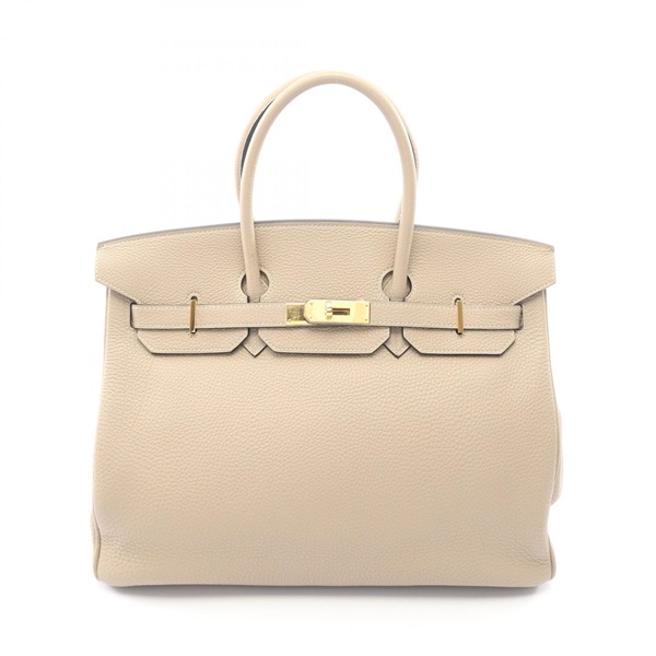 HERMES Birkin 35 Handbag Togo leather Beige Gris tourterelle Used Women L GHW