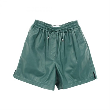 LOEWE short Pants leather Green #S Used Women