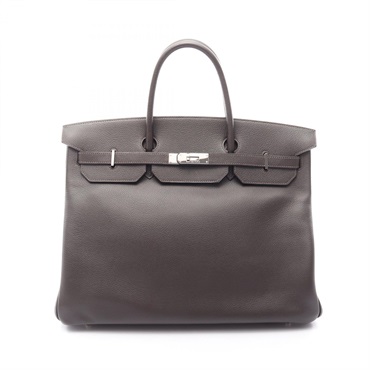 HERMES Birkin 40 Handbag N trekking leather ebene Used Women SHW