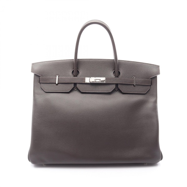 HERMES Birkin 40 Handbag N trekking leather ebene Used Women SHW