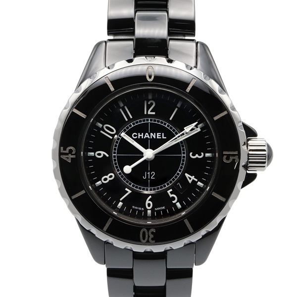 CHANEL J12 Wrist Watch H0682 Quartz Ceramic Used Women Coco CC