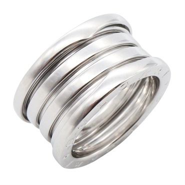 BVLGARI B-zero1 Ring 4 bands 18KWG White Gold Used Unisex Us size 5.5 #53