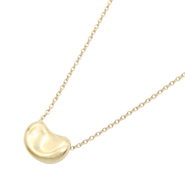 TIFFANY＆CO Bean Necklace Pendant 18KPG Pink Rose Gold Used women