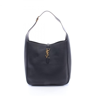 SAINT LAURENT PARIS LE 5 A 7 Soft Large Shoulder Handbag 753837 leather BK Used
