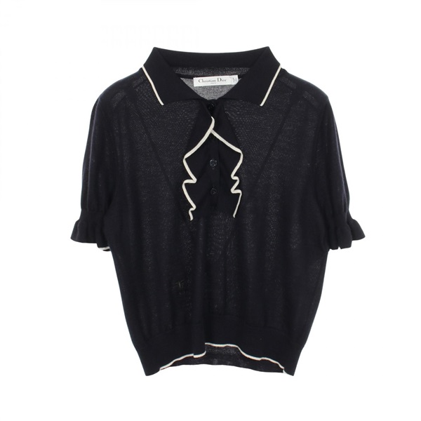 Christian Dior BEE Embroidered Knitwear Blouse 314S52AM102 cashmere silk #40