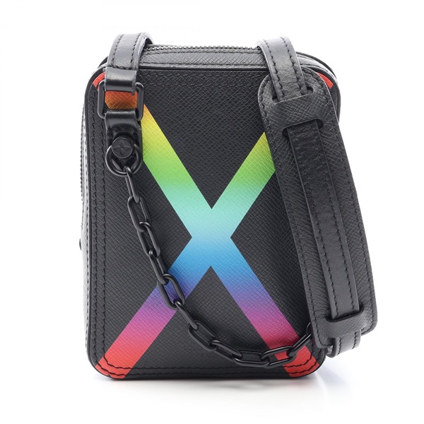 LOUIS VUITTON Danube Messenger Shoulder Crossbody Bag M30332 Taiga leather Used