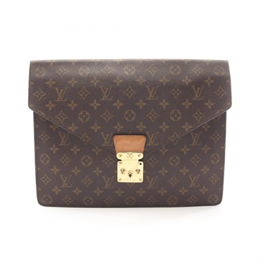 LOUIS VUITTON Porte Documents Senateur Clutch bag M53335 Monogram Canvas used LV